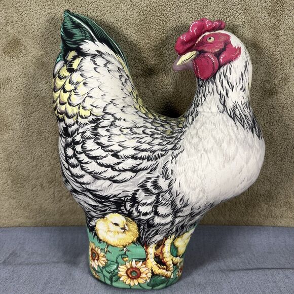 Stuffed Plush, Fabric Chickens, Hens and Chicks, Lot of 3 - Picture 3 of 16